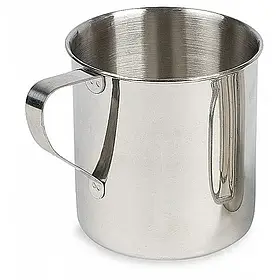 Кружка Mug Silver B4142 - стильний металевий дизайн, 350 мл