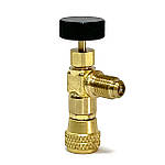 Кран для заправки фреону 1/4"-5/16" SAE латунь Mastercool (США)