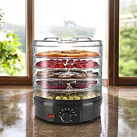 Електросушарка на 5 ярусів Zepline Якісна електрична сушарка з вентилятором Дегідратор для фруктів