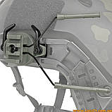 2шт Адаптер чебурашки для кріплення активних навушників на шолом FAST ACH MICH ARC FMA Helmet Rail кронштейн на каску ФАСТ, фото 8