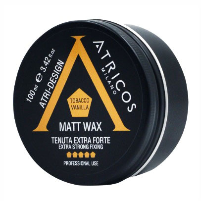 Матовий віск для волосся надсильної фіксації Atricos Matt Wax 100 мл професійна косметика для стайлінгу