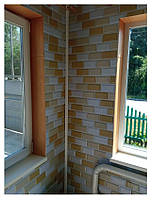 Декоративна ПВХ панель 960х480х4мм Біло-бежева клінкерна цегла SW-00001430, фото 5