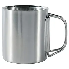 Термокружка з кришкою Tatonka Thermo 250 мл, нержавіюча сталь, герметична для кави.