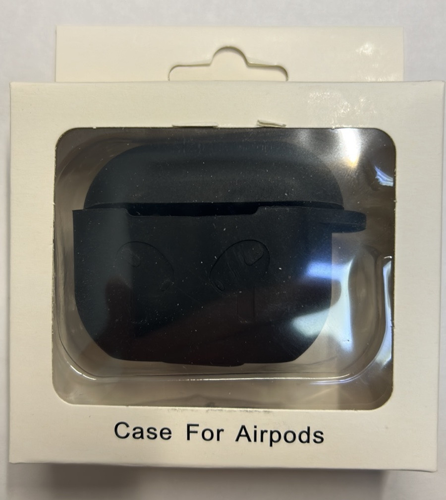 (DL UA) Чохол для Airpods 3 з карабіном- №18 чорний, фото 1