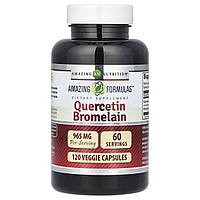 Amazing Nutrition, Кверцетин бромелайн, 120 рослинних капсул