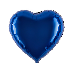 9" КИТАЙ-КТ 012 СЕРЦЕ Металік Темно-синє | Dark Blue