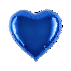 9" КИТАЙ-КТ 010 СЕРЦЕ Металік Синє | Blue