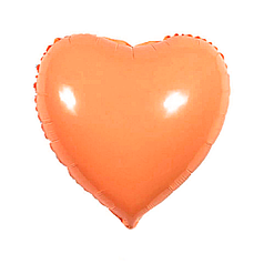 9" КИТАЙ-КТ 015 СЕРЦЕ Пастель Помаранчеве | Orange