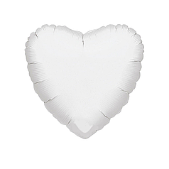 9" КИТАЙ-КТ 008 СЕРЦЕ Пастель Біле | White