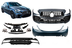 Комплект обвісів (дизайн Black Mamba C63GT) для мерседес C-сlass W205 2014-2021рр