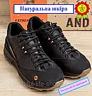 Чоловічі спортивні кросівки з натуральної шкіри MERRELL Black шкіряні чоловічі кросівки для бігу та залу, фото 8