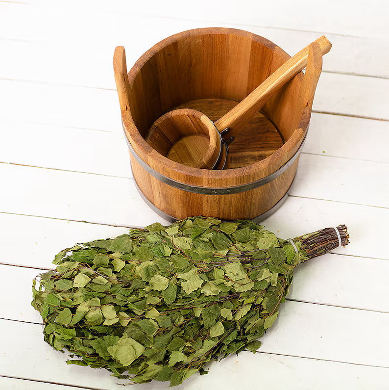 Березовий віник в лазню, фото 1