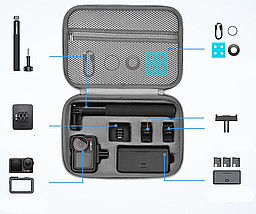 Удароміцний чохол, сумка для DJI Osmo Action 5 Pro 26*8*19 см (Сірий), фото 5