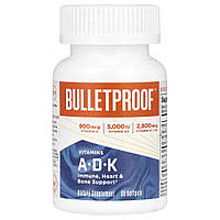 BulletProof, вітаміни A, D, K, 30 капсул