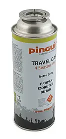 Газовий балон Pinguin Travel Gas 220 г для туристичних пальників, 4 сезони
