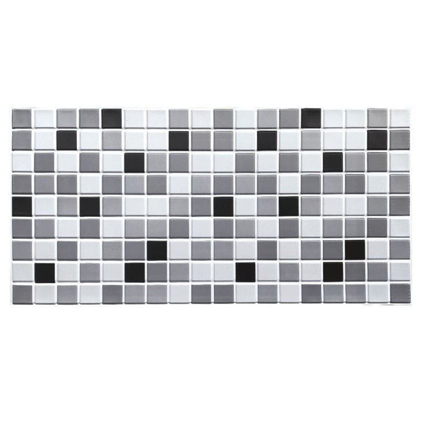 Декоративна ПВХ панель 960х480х4мм Чорно-біла мозаїка SW-00001432, фото 1
