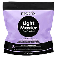 Порошок з бондером для освітлення волосся до 8 рівнів тону Matrix Light Master Pre-Bonded, 500 г