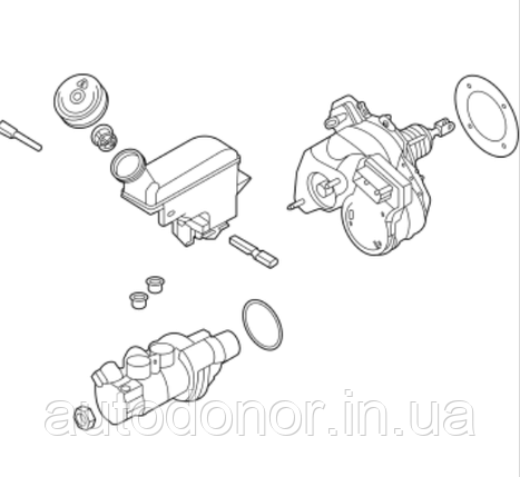 Головний гальмівний циліндр з вакуумом без Autonomous Nissan Ariya (22-) 46007-5MS0B, фото 1