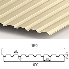 Профнастил С-20 0.4 мм Ral 1015 поліестер (слонова кістка)