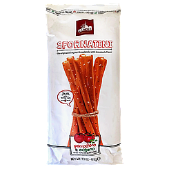 Грісіні з помідором та орегано Ла Моле La Mole with tomato & oregano 125g 18шт/ящ (Код: 00-00017552)