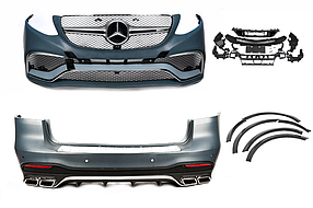 Комплект обвісів GLE63 AMG (з заднім бампером) для мерседес GLE/ML сlass W166