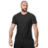 Футболка Chiton CoolPass Grid 2.0 чорна, для спеки, активного відпочинку та щоденного носіння