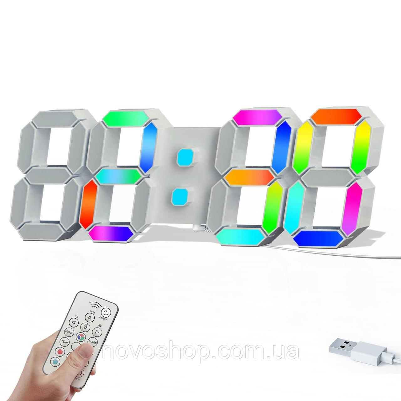Цифровий годинник 3D Led Clock