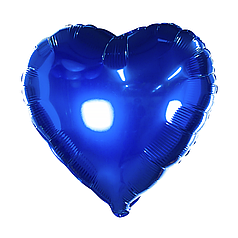 Серце 18" КИТАЙ-КТ 021 Металік синє