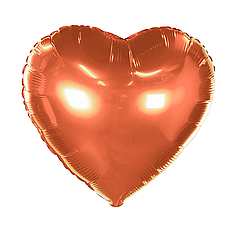 Серце 18" КИТАЙ-КТ 009 Металік помаранчеве