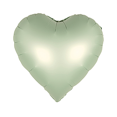 Серце 18" КИТАЙ-КТ 026 Сатин оливка