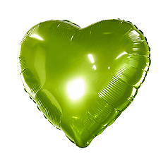 Серце 18" КИТАЙ-КТ 007 Металік салатове