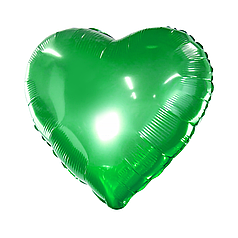 Серце 18" КИТАЙ-КТ 023 Металік зелене