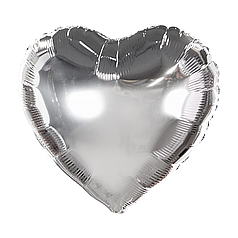 Серце 18" КИТАЙ-КТ 014 Металік срібло