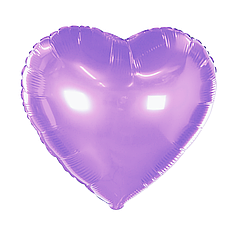 Серце 18" КИТАЙ-КТ Металік бузкове