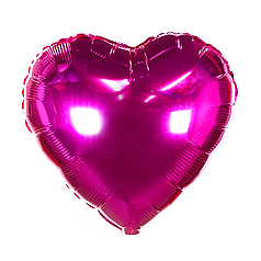 Серце 18" КИТАЙ-КТ 020 Металік малинове