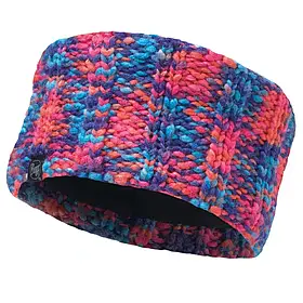 Затишний в'язаний та полярний ободок для голови KNITTED & POLAR LIVY помаранчевий