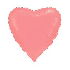 Серце 18" КИТАЙ-КТ Макарун рожеве