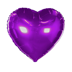 Серце 18" КИТАЙ-КТ 022 Металік фіолетове