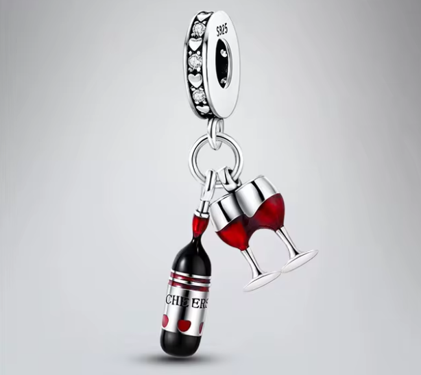 Срібна намистина Pandora «Cheers»