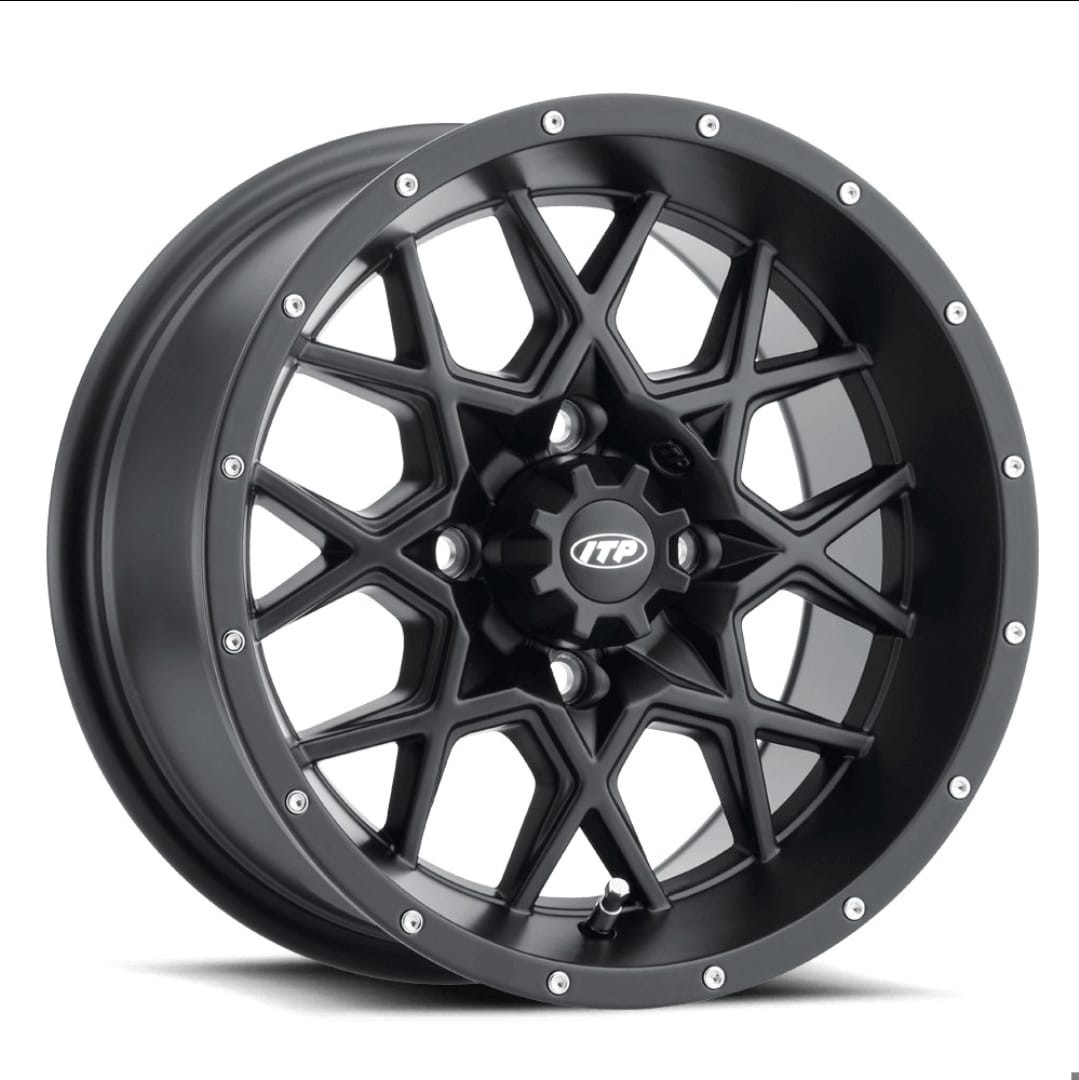 Колісний диск на квадроцикл — ITP HURRICANE 14×7 5+2 4/137 MATE BLACK 1428641536B ALUG14#20# 18 19
