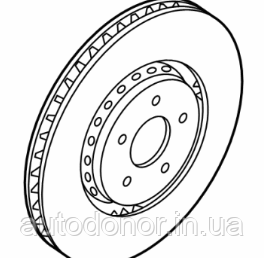 Гальмівний диск передній FWD Nissan Ariya (22-) 40206-5MT0A