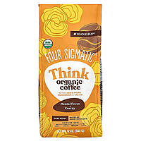 Four Sigmatic, Think, органічна кава з гребінцем гребінцем і яконом, цілі зерна, темне обсмажування, 340 г (12 унцій)