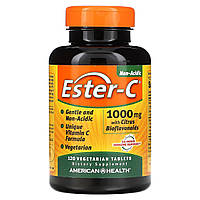 Ester-C з цитрусовими біофлавоноїдами на рослинній основі American Health (Ester-C with Citrus Bioflavonoids) 1000 мг / 200 мг 120
