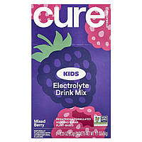 Cure Hydration, суміш для приготування напою з електролітами для дітей, ягідний асорті, 6 пакетиків по 8,3 г (0,29 унції)