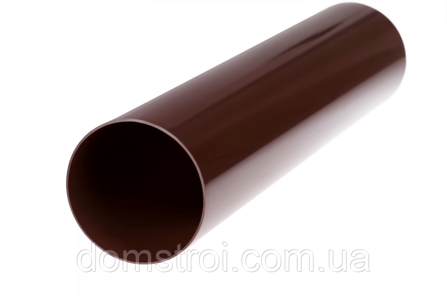 Труба водостічна пвх PROFIL (3 м) Ø100, Коричневий