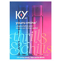 K-Y, Yours+Mine, лубриканти для пар, 2 шт. по 44 мл (1,5 рідк. унції)