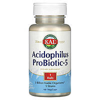 KAL, Acidophilus ProBiotic-5, 60 капсул VegCap