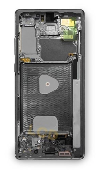 Дисплей (екран) для Samsung N980F Galaxy Note 20/N981B + тачскрин, чорний, OLED,  гарної якості, з