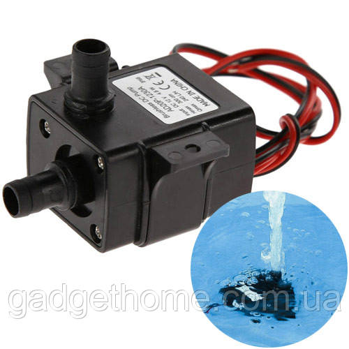 ТОП! Насос водяний міні занурювальний безщітковий 12В 4.2Вт 4л/м помпа - (gHome), фото 1