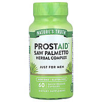 Nature's Truth, ProstAid™, рослинний комплекс із пальмою, 60 капсул зі швидким вивільненням